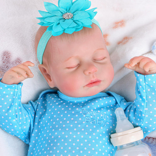 BABESIDE Reborn Baby Dolls - 20Inch Soft Lifelike Realistic Newborn Baby Doll Girl Real Life Sleeping Baby Dolls That Look Real for Kids and Collectors