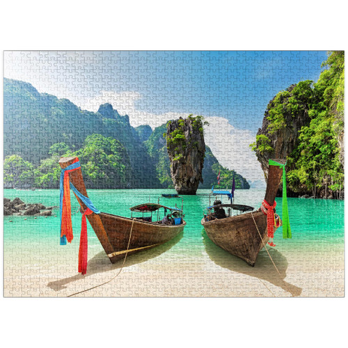 Bond Island Near Phuket in Thailand - Premium 1000 Piece Jigsaw Puzzle for Adults