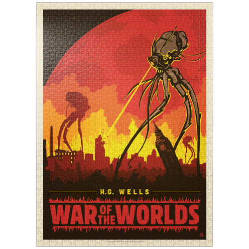 War of The Worlds: H.G. Wells, Vintage Poster - Premium 1000 Piece Jigsaw Puzzle for Adults War of The Worlds: H.G. Wells, Vintage Poster - Premium 1000 Piece Jigsaw Puzzle for Adults