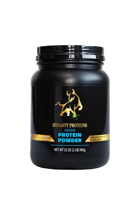 Dynasty Proteins Vegan, Vegetarian, Plant Based, Pea Protein Powder, Vanilla, 24g of Protein, Low Carb, Non Dairy, Gluten Free, Lactose Free, Soy Free, Kosher, Non-GMO, 2 Pound Dynasty Proteins Vegan, Vegetarian, Plant Based, Pea Protein Powder, Vanilla, 24g of Protein, Low Carb, Non Dairy, Gluten Free, Lactose Free, Soy Free, Kosher, Non-GMO, 2 Pound