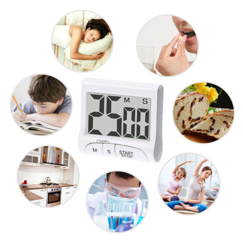 SHOWERORO Timer Digital Clock Kitchen Alarm Clock Electronic Stopwatch