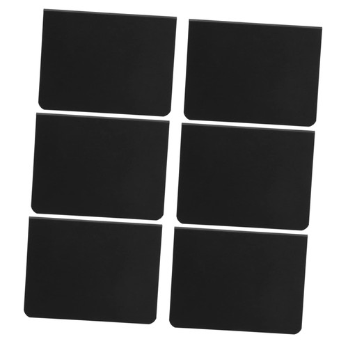 FUNOMOCYA 6pcs Supermarket Label Erasable Message Board Chalk Board Sign Board Chalkboard Tags Buffets & Sideboards Mini Chalkboard Signs Chalkboard Easel Desktop Menu Board Blackboard PVC