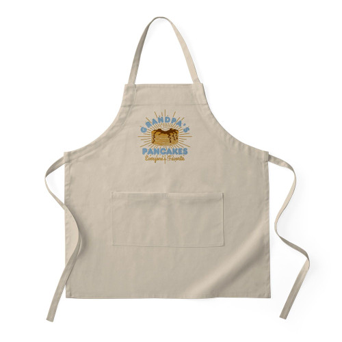 CafePress Grandpa's Pancakes Kitchen Apron with Pockets, Grilling Apron, Baking Apron