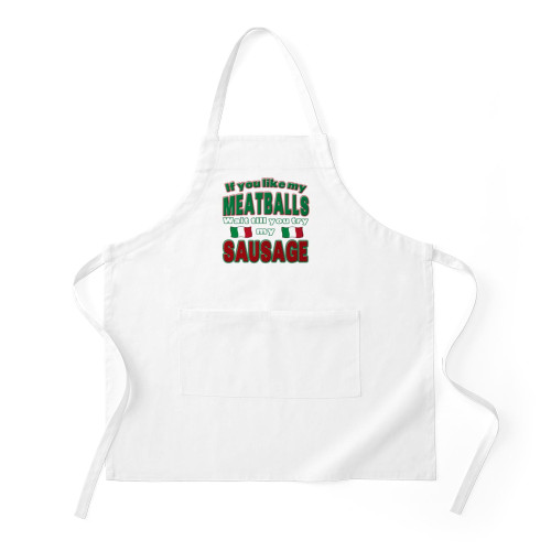 CafePress Italian Food BBQ Kitchen Apron with Pockets, Grilling Apron, Baking Apron