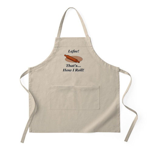 CafePress Lefse How I Roll Kitchen Apron with Pockets, Grilling Apron, Baking Apron
