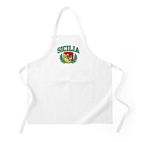 CafePress Sicilia Kitchen Apron with Pockets, Grilling Apron, Baking Apron