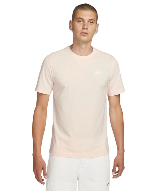 Nike Men's Sportswear Club T-Shirt (US, Alpha, 3X-Large, Regular, Regular, Guava Ice)