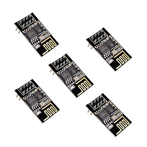 ZkeeShop 5pcs ESP-01S ESP8266 WiFi Serial Wireless Transceiver Module with 1MB Flash Compatible for Arduino