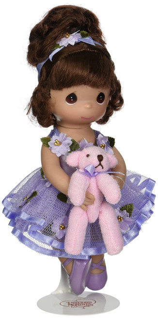 The Doll Maker Precious Moments Dolls, Linda Rick, Dance with Me , Ballerina, Brunette, 9 inch Doll The Doll Maker Precious Moments Dolls, Linda Rick, Dance with Me , Ballerina, Brunette, 9 inch Doll