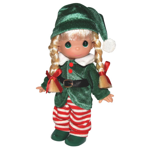 The Doll Maker Precious Moments Dolls, Linda Rick, Santa's Lil' Helper, 9 inch Doll The Doll Maker Precious Moments Dolls, Linda Rick, Santa's Lil' Helper, 9 inch Doll