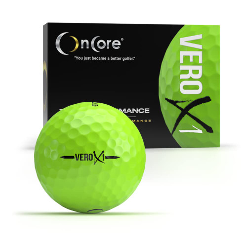 VERO X1 Golf Balls - Matte Green (One Dozen | 12 Premium Golf Balls) - Tour Performance Balls