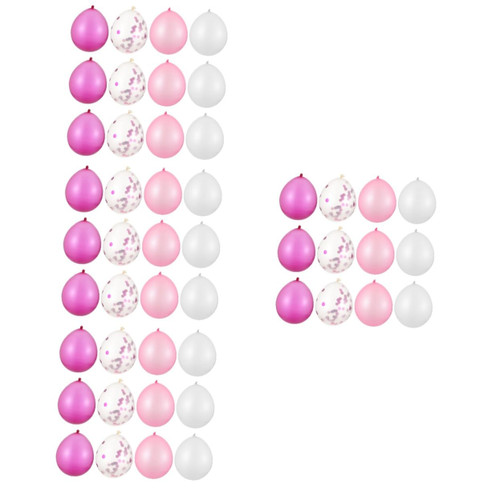 ERINGOGO 4 Sets Balloon Suit Ballons Decorations Confetti Balloons Pre- Filled Xmas Balloon Ceremony Balloon Festival Balloon Engagement Balloons Metal Party Supplies Latex Balloon Baby