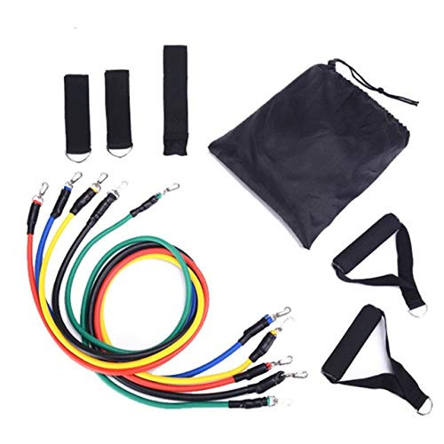 WERCHENLI 11pcs/Set Pull Rope Fitness Exercises Resistance Bands Set Latex Tubes Pedal Excerciser Body Training Workout Yoga (Color : Type A) WERCHENLI 11pcs/Set Pull Rope Fitness Exercises Resistance Bands Set Latex Tubes Pedal Excerciser Body Training Workout Yoga (Color : Type A)