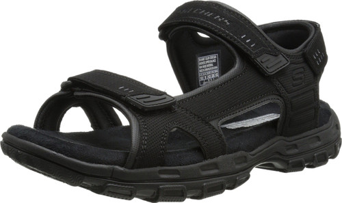 Skechers USA Men's Louden Fisherman Sandal,Black,8 M US