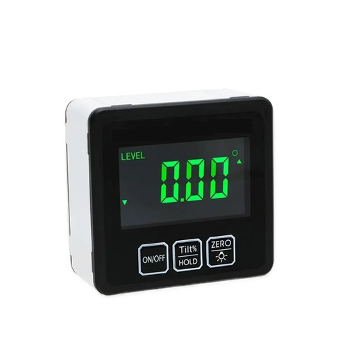 KNORRS Digital Angle Finder Inclinometer Digital Angle Finder Protractor Ruler Meter Aluminum Alloy Electronic Level 360 Degree Bevel Box Measuring Tools (Color : with Light and IP65)