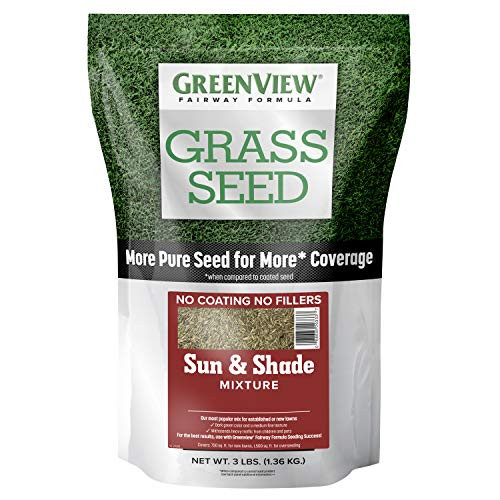 GreenView 2829336 Grass Seed, 3 lb, Sun & Shade