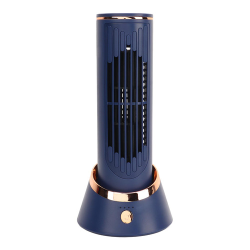 Mini Bladeless Tower Fan, Quiet Cooling Table Tower Fan, 3 Speed Table Fan Portable Personal Small Cooling Fan for Dormitory Bedroom Home Office Desktop