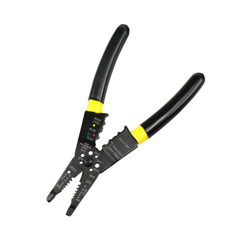 RHAIYAN Multitool Peeling Shear Wire Strippers Hand Tool Mini Pliers Cable Cutters 10-22AWG Crimping Plier Stripping Function Cut Specific