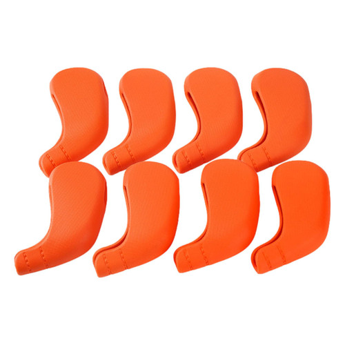 Soft Golf Club Head Covers, Easy on Off Golf Head Protector, 8pcs Golf Iron Covers Set, Golf Driver Headcover with Hollow Number Hole, Golf Accessories
