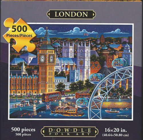Dowdle Folk Art London 500pc 16x20 Puzzles Dowdle Folk Art London 500pc 16x20 Puzzles