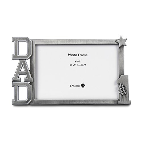 LASODY NO #1 DAD Metal Photo Frame