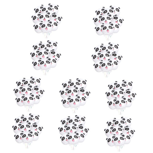 jojofuny 100 Pcs Jungle Favors Panda Balloon Birthday Balloons Kids Birthday Balloon Aluminum Balloons Bulk Balloons Party Balloon Birthday Party Supplies Baby Small Animals