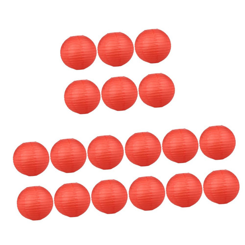 Veemoon 18 Pcs Hanging Paper Lanterns Chinese Decor New Year Party Lanterns Spring Festival Decorations New Year Lantern Janpanise Lanterns Paper Ball Lamps Props Manual