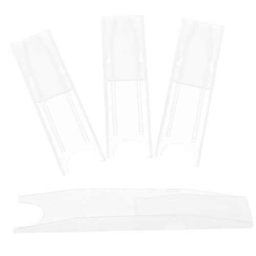 Abaodam 4pcs Saxophone Reed Box Saxophone Reed Case Clarinet Reed Holder Plastic Containers Wood Reed Case Clarinet Reed Storage Holder Sax Reed Container Oboe Reeds Musical Instrument Abs