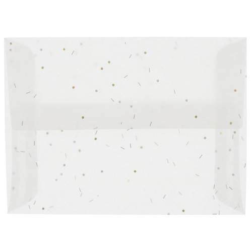 JAM PAPER A6 Translucent Vellum Envelopes - 4 3/4 x 6 1/2 - Heavy Metal - 50/Pack