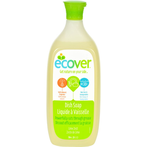 Ecover Liquid Dish Soap - Lime Zest - 25 oz - Case of 6