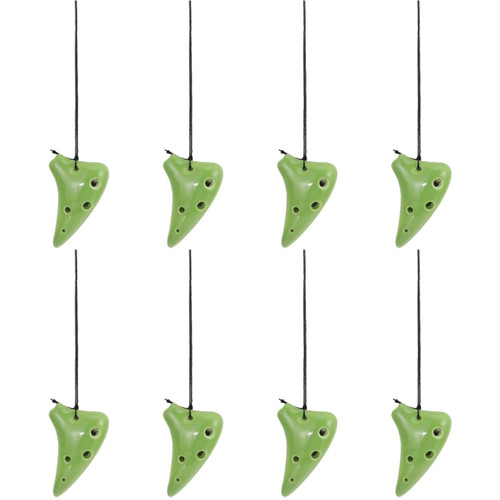 Vaguelly 8pcs 6 6 Hole Ocarina Children Gifts 6 Holes Ocarina Flute Beginners Ocarina Ceramic Ocarina Necklace Flute Ocarina Gift Rayan Toys for Kids Portable Student Ceramics Dolomite