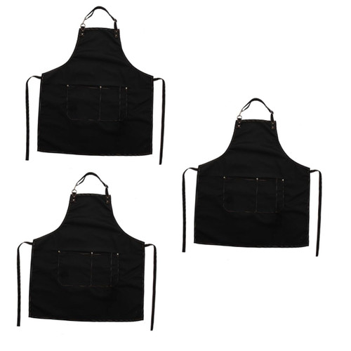 Unomor 3pcs Kitchen Apron Barbecue Aprons Salon Aprons Men Aprons Artists Aprons Kitchen Bib for Women Hairdresser Apron Girls Apron Grill Apron Canvas Protective Case - Miss