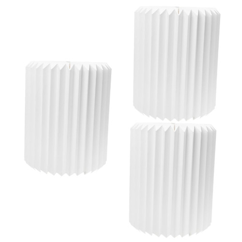 Homoyoyo 3pcs Origami Lantern Decor Lamp Shade Chandelier Lampshade Hanging Lamp Lampshade Hanging Lampshade Light Shade Folding Origami Lampshade Accessories White Paper Foldable