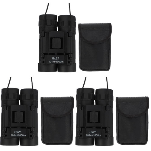 MILISTEN 3pcs Binoculars Professional Binocular Birding Binocular Powerful Binocular Pocket Binocular binoculares Pocket Telescope Binocular for Hiking Laobaigan abs Travel Outdoor