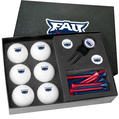 Golfballs.com Classic Florida Atlantic Owls Half-Dozen Gift Set with Divot Tool - Blank Balls