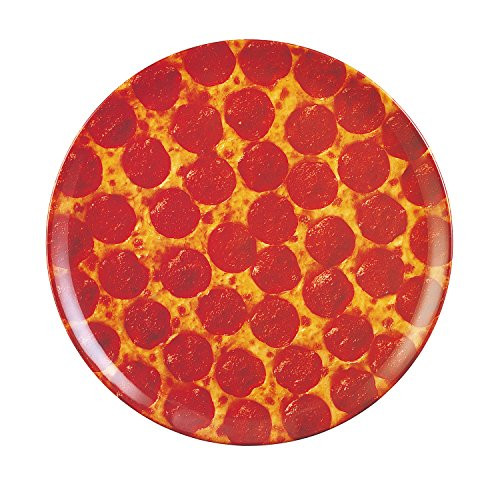 Pizza Plate for Medium Pizza 14 D - 100% Melamine, Dishwasher Safe
