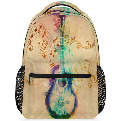 DOHOATU Backpack for Girls Boys Kids, Guitar Music Bookbag Retro Music Notes School Backpacks Elementary Bags Travel Daypack Students Laptop Backpack for Teens College DOHOATU Backpack for Girls Boys Kids, Guitar Music Bookbag Retro Music Notes School Backpacks Elementary Bags Travel Daypack Students Laptop Backpack for Teens College