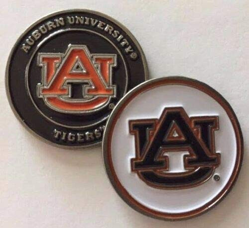 Team Golf New Auburn Tigers 2 Sided Golf Ball Marker