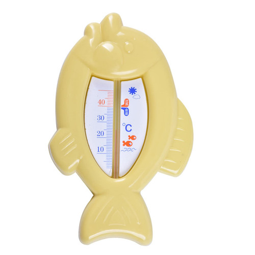 Baby Bath Thermometer, Bath Thermometer Newborn, Digital Water Thermometer, Room and Bath Thermometer,Baby Bath Thermometer Cute Little Fish Shape Baby Bathtub Water Thermometer (Yellow)