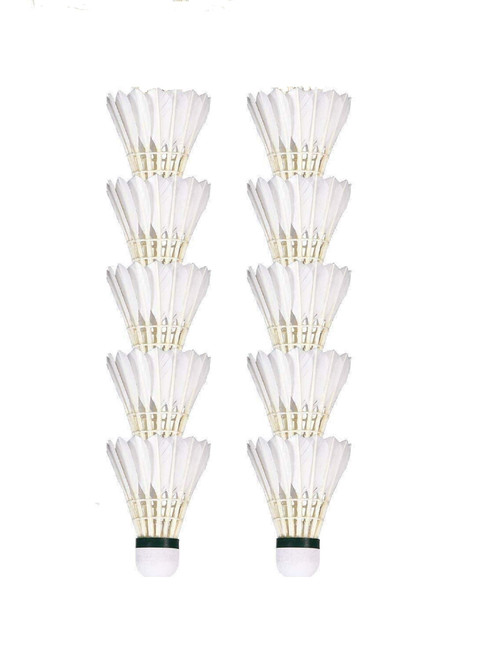 ATOOTFUSION Feather Badminton Shuttlecocks with Great Stability and Durability, High Speed Badminton Birdies