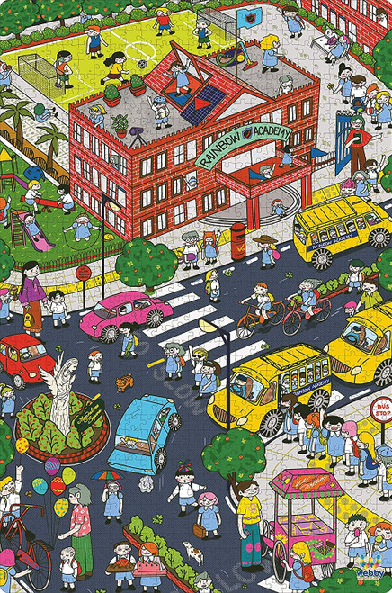 Webby After School Illustration Jigsaw Puzzle | Best Gift for Teenager | Fun and Challenging | Puzzle for Adult and 14+ Kids, 1000 Pcs Puzzle