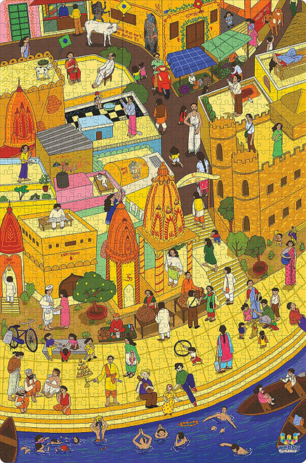 Webby Holy City Varanasi Jigsaw Puzzle | Best Gift for Teenager | Fun and Challenging | Puzzle for Adult & 14+ Kids, 1000 Pieces Puzzle