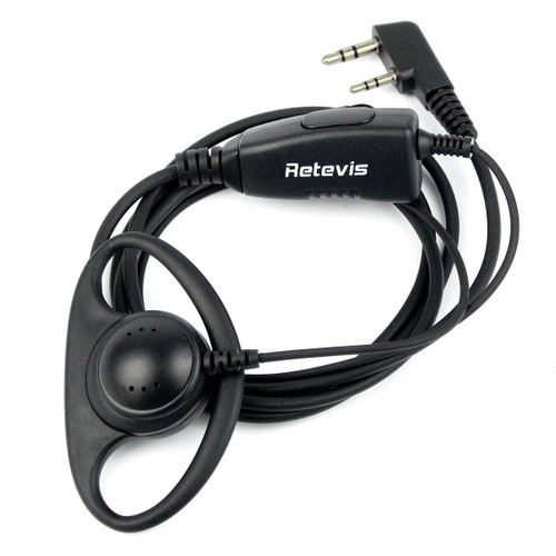 Retevis 2 Pin D Shape Earpiece Headset Mic PTT Walkie Talkie Earpiece for Kenwood Baofeng 888s UV5R Retevis H-777 RT21 RT22 Walkie Talkies(1 Pack) Retevis 2 Pin D Shape Earpiece Headset Mic PTT Walkie Talkie Earpiece for Kenwood Baofeng 888s UV5R Retevis H-777 RT21 RT22 Walkie Talkies(1 Pack)