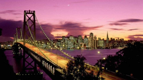 Cjdeng Jigsaw Puzzle 1000 Pieces for Adults, Landscape Pattern Adult Children Puzzle Puzzle Educational Toy?Waterfront Bridge