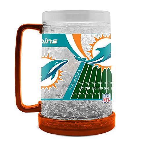NFL Miami Dolphins 16oz Crystal Freezer Mug NFL Miami Dolphins 16oz Crystal Freezer Mug