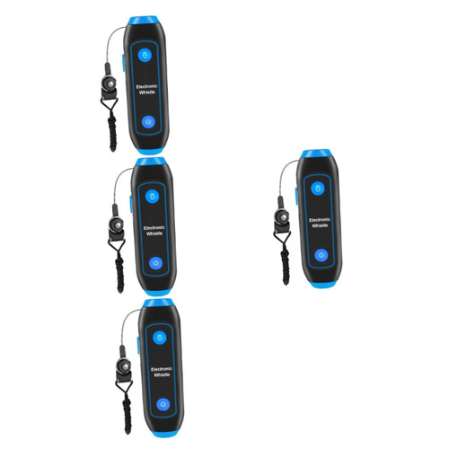 Unomor 4pcs 3 Electronic Whistle Party Noise Maker Toy Hand Emergency Whistle Hand Squeeze Whistle Basketball Whistle Soccer Referee Whistle Electric Whistle for Coaches abs Football