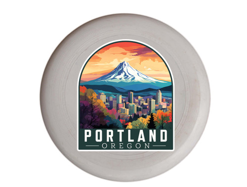 Portland Oregon Design A Souvenir Frisbee Flying Disc 4-Pack