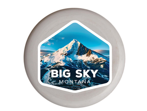 Big Sky Montana Mountain Design Souvenir Frisbee Flying Disc 4-Pack