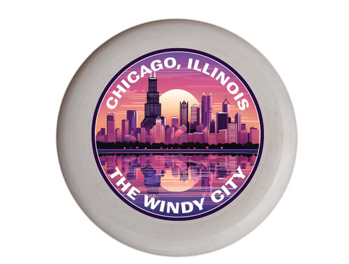 Chicago Illinois B Souvenir Frisbee Flying Disc 4-Pack