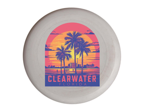 Clearwater Florida Design A Souvenir Frisbee Flying Disc 4-Pack